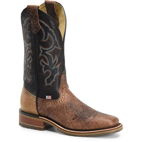 Double H Men's Boots - Grissom - 12" Domestic Wide Square Toe ICE Roper