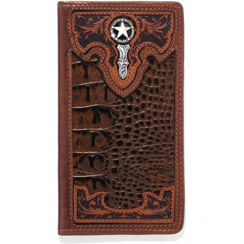 Leegin / Brighten Men's Accessories - Southern Desperado Croc Checkbook Wallet Leegin / Brighten Men's Accessories - Southern Desperado Croc Checkbook Wallet