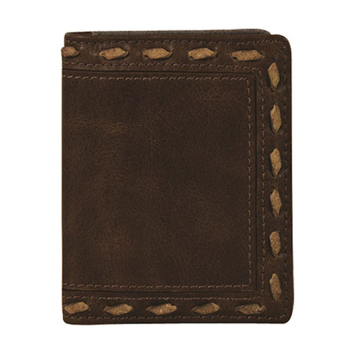 Justin by Trenditions Men's Accessories - Front Pocket Card Case - Whip Stitch Justin by Trenditions Men's Accessories - Front Pocket Card Case - Whip Stitch