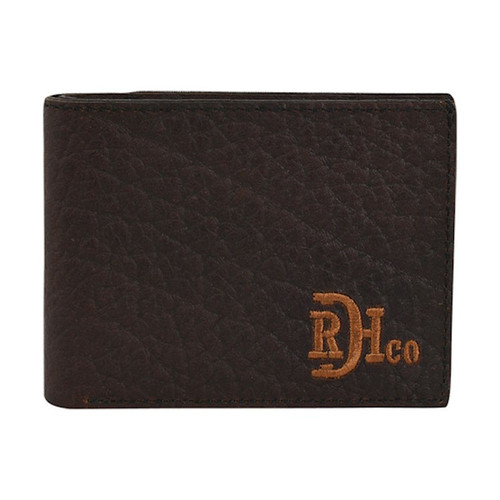 Red Dirt by Trenditions Men's Accessories - Bifold Wallet - Bison Grain Leather Red Dirt by Trenditions Men's Accessories - Bifold Wallet - Bison Grain Leather