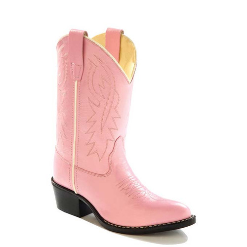 Jama Old West Kids Boots - Pink / J Toe Jama Old West Kids Boots - Pink / J Toe