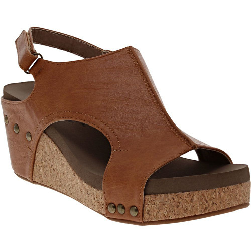 Corkys Women's Sandals - Carley - Cognac Studs Corkys Women's Sandals - Carley - Cognac Studs