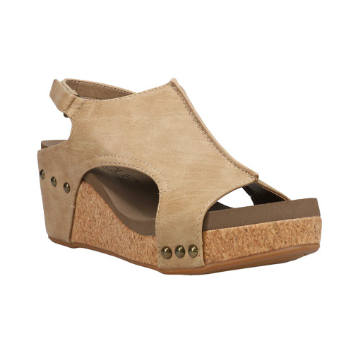 Corkys Women's Sandals - Carley - Taupe Oil Studs Corkys Women's Sandals - Carley - Taupe Oil Studs
