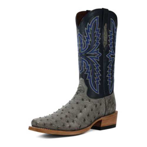 Ariat Men's Boots - Futurity Relentless - Grey Full Quill Ostrich / Black Ariat Men's Boots - Futurity Relentless - Grey Full Quill Ostrich / Black