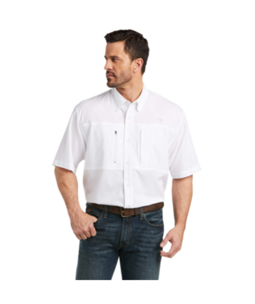 Ariat Men's Shirt - VentTEK Classic Fit - White Ariat Men's Shirt - VentTEK Classic Fit - White