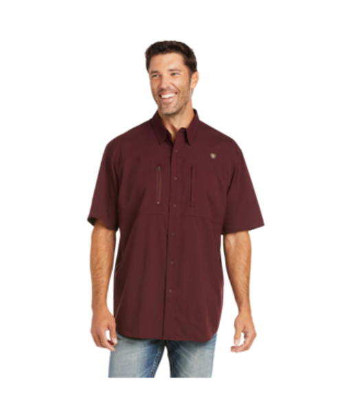Ariat Men's Shirt - VentTEK Classic Fit - Malbec Ariat Men's Shirt - VentTEK Classic Fit - Malbec