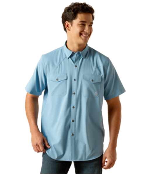 Ariat Men's Shirt - VentTEK Western Fitted - Blue Dawn Ariat Men's Shirt - VentTEK Western Fitted - Blue Dawn