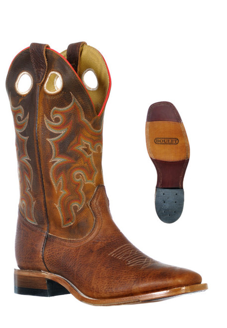 Boulet Men's Boots - Shrunken Bomber / Rough Rider Ambergold Boulet Men's Boots - Shrunken Bomber / Rough Rider Ambergold