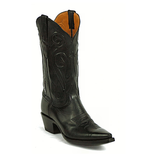 Black Jack Boots - Ranch Hand Leather #405 - Burnished Brown