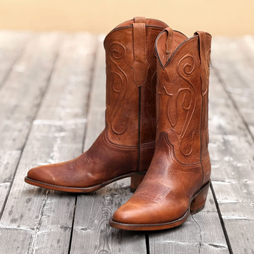Black Jack Boots - Ranch Hand Leather #405 - Burnished Peanut