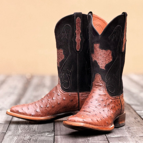 Black Jack Boots - Full Quill Ostrich #223 - Jay Cord - Black