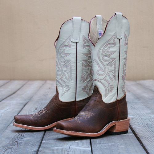 Olathe By Anderson Bean Men's Boots - Natural Brahma Bison / Bone Soft Olathe By Anderson Bean Men's Boots - Natural Brahma Bison / Bone Soft