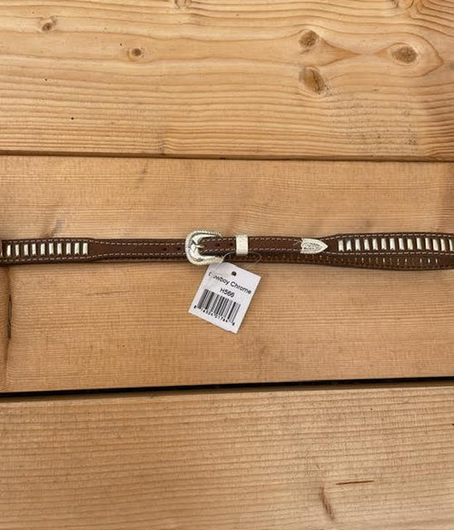 Cowboy Chrome Hat Bands - Bullets & Diamonds - Distressed