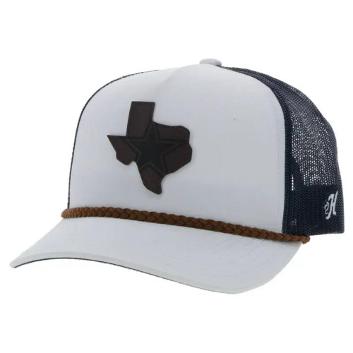 Hooey Caps - Dallas Cowboys Brown Texas Logo Trucker - White / Blue