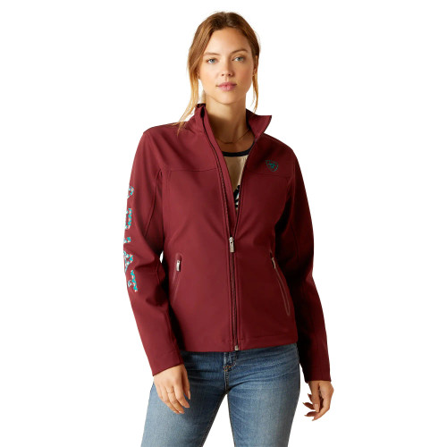 Ariat Women's Jacket - New Team Softshell Jacket - Tawny Port / Baja Ariat Women's Jacket - New Team Softshell Jacket - Tawny Port / Baja