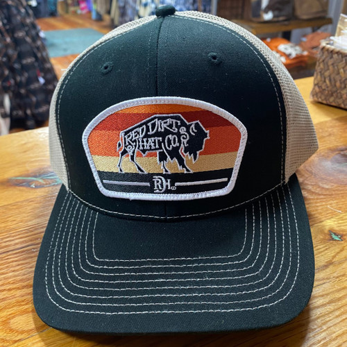 Red Dirt Hat Co Cap - Buddy Buffalo - Black / Khaki