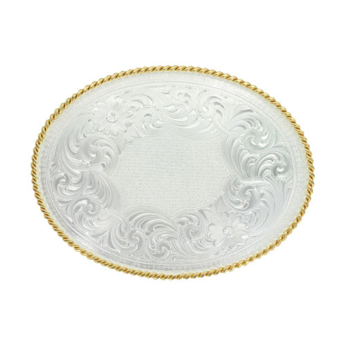 Montana Silversmith Accessories - Medium Silver w/ Gold Trim Buckle Montana Silversmith Accessories - Medium Silver w/ Gold Trim Buckle