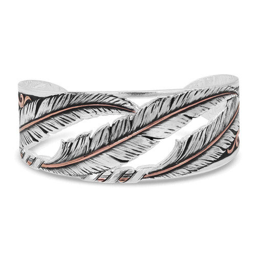 Montana Silversmith Accessories - Wind Dancer Pierced Feather Cuff Bracelet Montana Silversmith Accessories - Wind Dancer Pierced Feather Cuff Bracelet