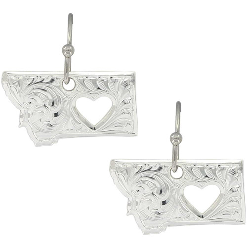 Montana Silversmith Accessories - My Heart Belongs in Montana Silver Earrings Montana Silversmith Accessories - My Heart Belongs in Montana Silver Earrings