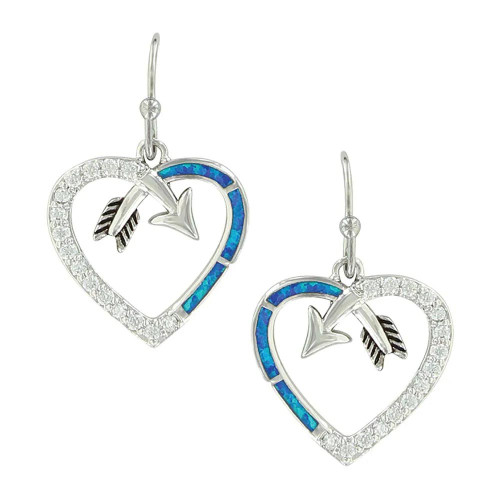 Montana Silversmith Accessories - Arrow To My Heart Opal CZ Earrings Montana Silversmith Accessories - Arrow To My Heart Opal CZ Earrings