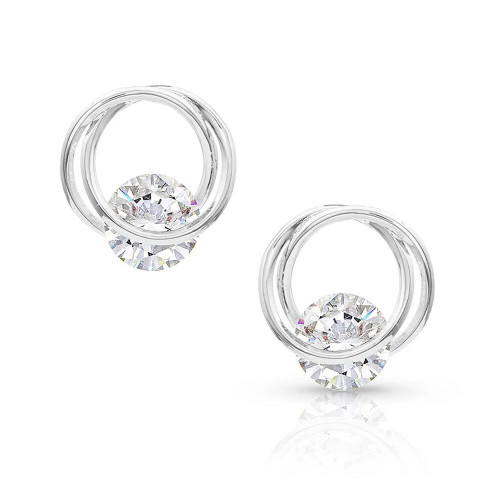 Montana Silversmith Accessories - Twisted Tension CZ Earrings Montana Silversmith Accessories - Twisted Tension CZ Earrings