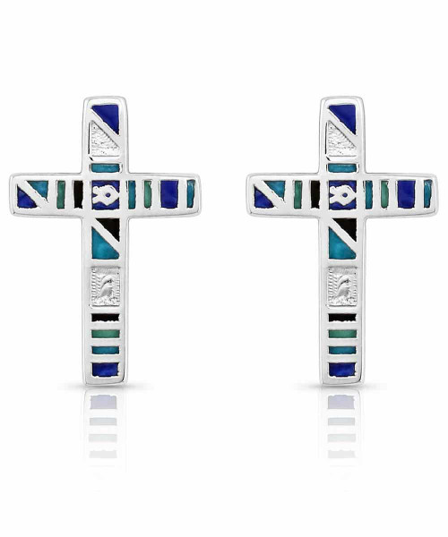 Montana Silversmith Accessories - Legends Color Cross Earrings Montana Silversmith Accessories - Legends Color Cross Earrings