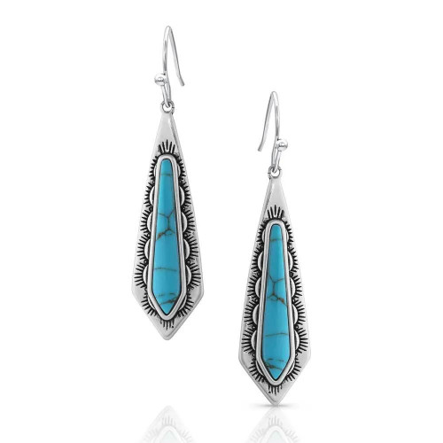 Montana Silversmith Accessories - Southwest Turquoise Stream Earrings