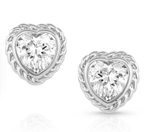 Montana Silversmith Accessories - Heartstring Heart Earrings Montana Silversmith Accessories - Heartstring Heart Earrings