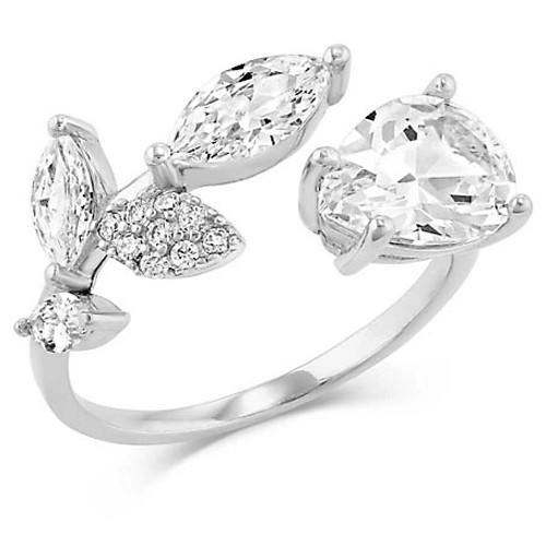 Montana Silversmith Accessories - Falling For You CZ Open Ring Montana Silversmith Accessories - Falling For You CZ Open Ring