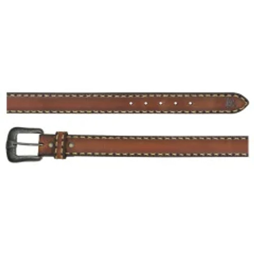 Red Dirt by Trenditions Men's Accessories - Braided Edge Leather Belt - Brown