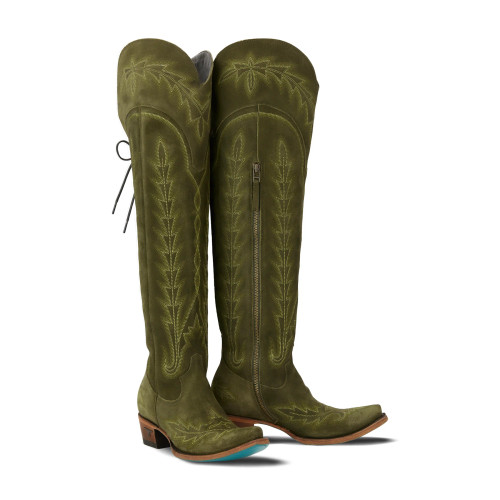 Lane Women's Boots - Lexington OTK - Olive Suede Lane Women's Boots - Lexington OTK - Olive Suede