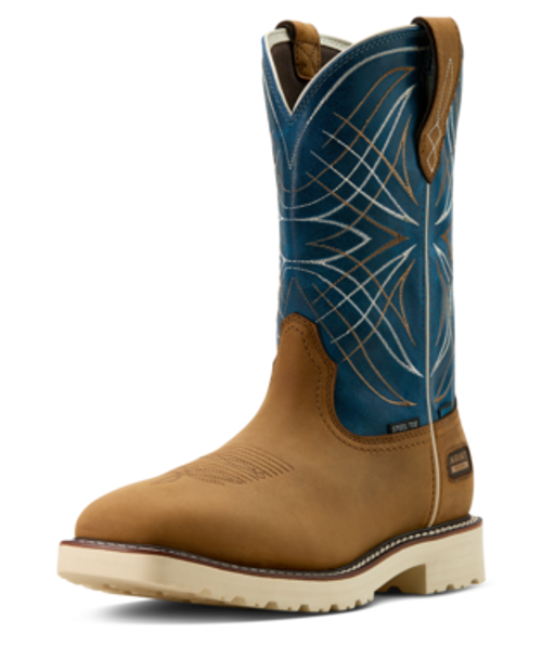 Ariat Men's Work Boots - Activator H2O ST - Dusted Brown / Basin Blue Ariat Men's Work Boots - Activator H2O ST - Dusted Brown / Basin Blue