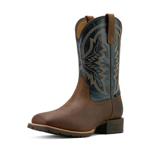 Ariat Men's Boots - Hybrid Ranchwork H2O - Tavern Taupe / Dark Denim Ariat Men's Boots - Hybrid Ranchwork H2O - Tavern Taupe / Dark Denim