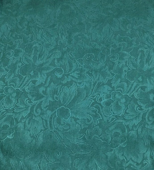Wyoming Traders Accessories - Jacquard Silk Scarf - Teal