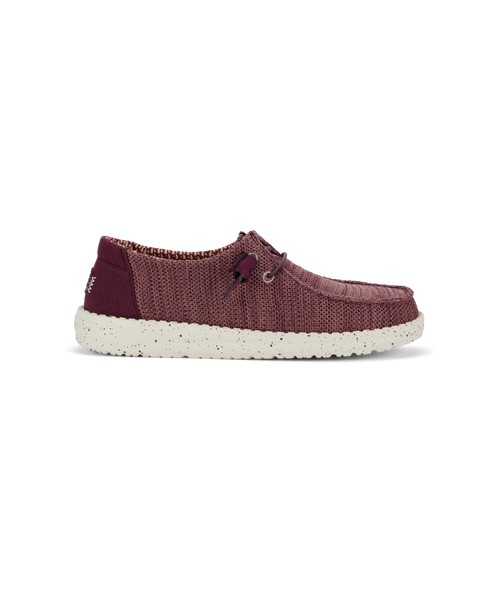 Hey Dude Women's Casuals - Wendy Stretch Sox - Burgundy Hey Dude Women's Casuals - Wendy Stretch Sox - Burgundy