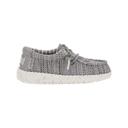 Hey Dude Kid's Casuals - Wally T Stretch Sox - Grey Hey Dude Kid's Casuals - Wally T Stretch Sox - Grey