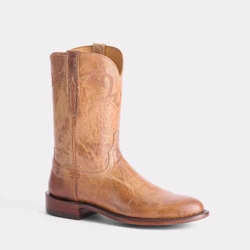 Lucchese Men's Boots - Sunset Roper - Tan Burnished Mad Dog Goat Lucchese Men's Boots - Sunset Roper - Tan Burnished Mad Dog Goat