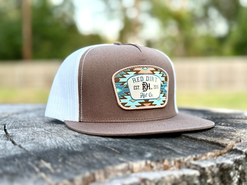 Red Dirt Hat Co Cap - Aztec Jango - Brown / White