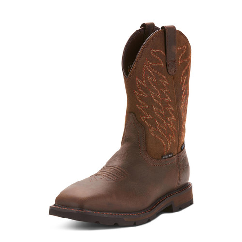 Ariat Men's Work Boots - Groundbreaker H2O ST - Dark Brown Ariat Men's Work Boots - Groundbreaker H2O ST - Dark Brown