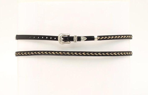 M & F Western Products - Braided Horsehair / Silver Buckle Set - Black M & F Western Products - Braided Horsehair / Silver Buckle Set - Black