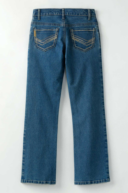Cinch Boy's Jeans - Relaxed Fit -Medium Stonewash Denim - 4 - 7 Cinch Boy's Jeans - Relaxed Fit -Medium Stonewash Denim - 4 - 7