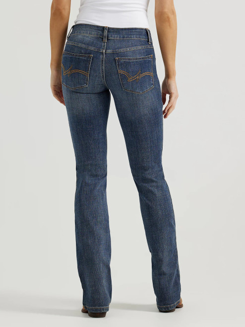 Wrangler Women's Jeans - Mid Rise - AH Wash