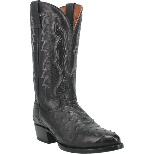 Dan Post Men's Boots - Tempe FQ Ostrich - Black