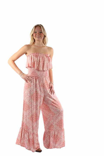 Scully Women's Pant - Honey Creek Collection - Jump Suit - Pink Scully Women's Pant - Honey Creek Collection - Jump Suit - Pink