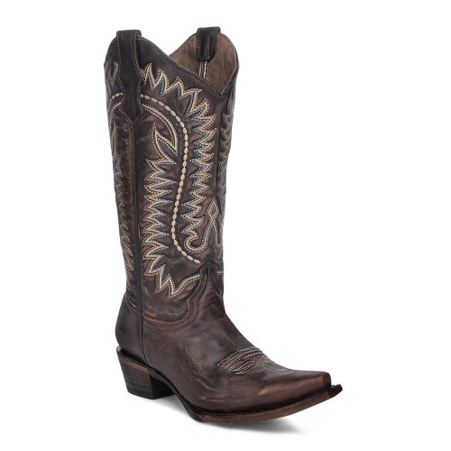 Corral Women's Boots - L8014 - Dark Brown Embroidery