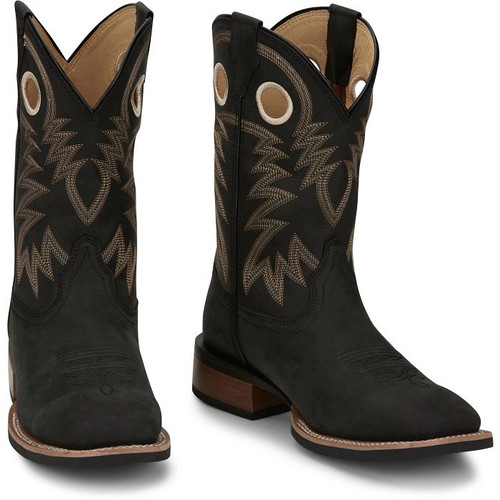 Justin Men's Boots - Show Stopper 11" Western - Black