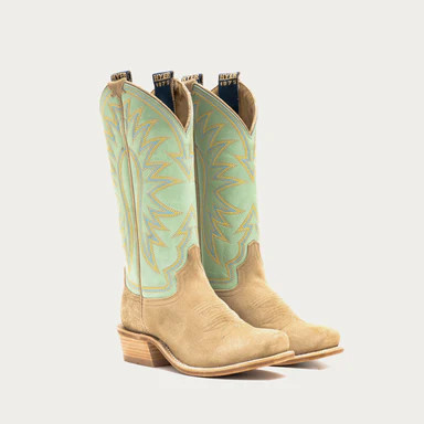 Hyer Women's Boots - Rose Hill - Iced Mint Cowtop / Sand Roughout