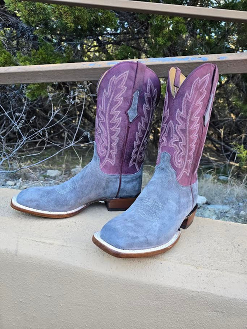 Lucchese Men's Boots - Silo II - Grey Suede