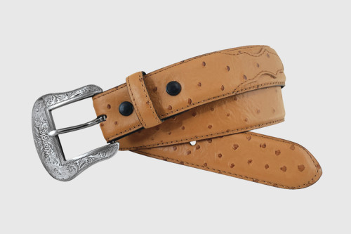 Gem Dandy Men's Accessories - Wrangler - Ostrich Print - Tan