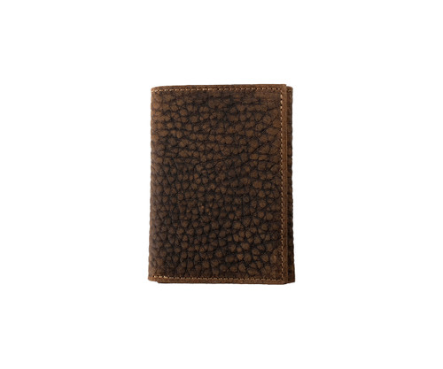 Nocona by M & F Accessories - Trifold Wallet - Textured Leather - Brown
